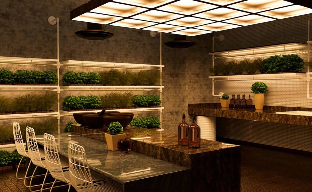 kitchen lighting improve the beauty of this modern kitchen decoration